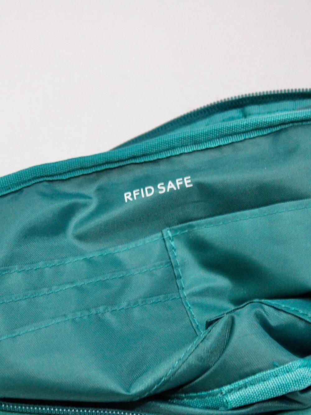 The Foldie Crossbody Bag Nylon Teal Green Travel - Picture 4 of 6